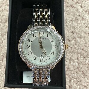 Akribos XXIV gold and silver women’s watch